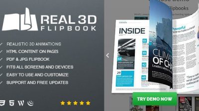 Real3D FlipBook WordPress Plugin GPL v.3.32 Download