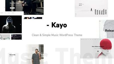 Kayo Nulled Clean and Simple Music WordPress Theme Download