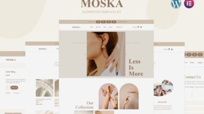 Moska – Fashion Jewelry Store WooCommerce Elementor Template Kit Download