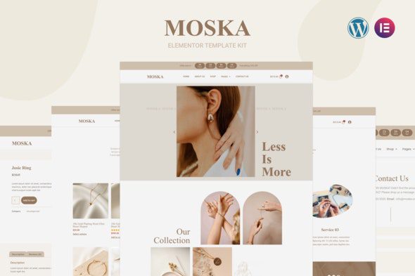 Moska – Fashion Jewelry Store WooCommerce Elementor Template Kit Download
