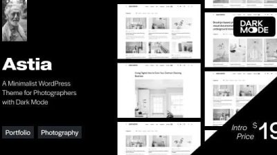 Astia v.1.0.0 – Minimal Portfolio WordPress Theme for Photographers Download