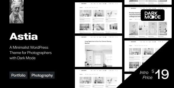 Astia v.1.0.0 – Minimal Portfolio WordPress Theme for Photographers Download