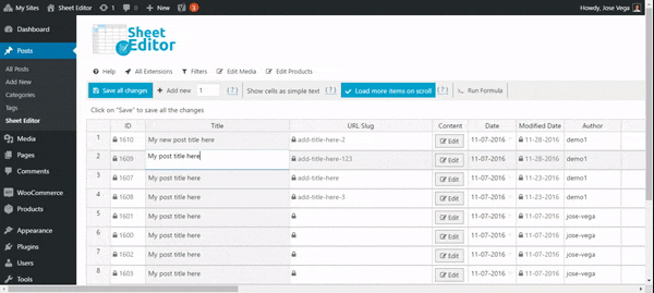 WP Sheet Editor Comments Pro v1.1.7 Download