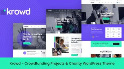 Krowd – Crowdfunding & Charity WordPress Theme v1.1.6 Download