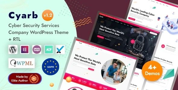 Cyarb – Cyber Security Services Company WordPress Theme v1.2 Download