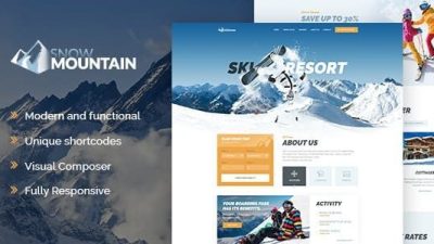 Snow Mountain – Ski Resort & Snowboard School WordPress Theme v1.2.4 Download