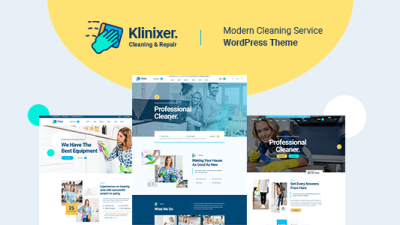 Klinixer – Cleaning Services WordPress Theme + RTL v.1.0.4 Download