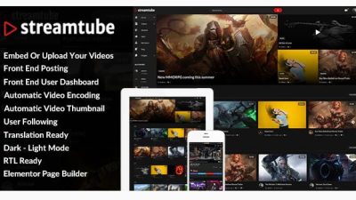 StreamTube – Video WordPress Theme 1.0.4 Download