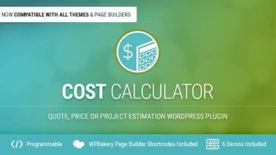 Cost Calculator WordPress Plugin v2.3.7 Download