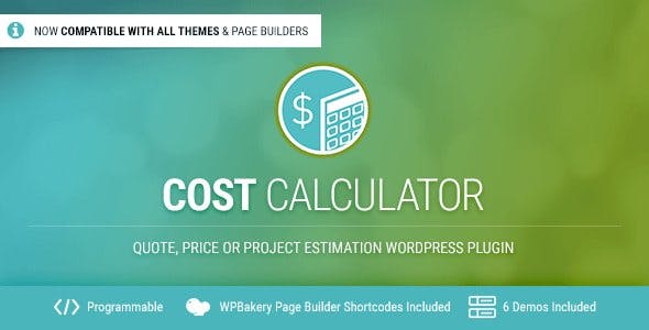 Cost Calculator WordPress Plugin v2.3.7 Download