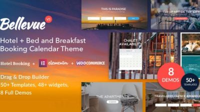 Bellevue Hotel + Bed and Breakfast Booking GPL v.3.5.1 – Calendar Theme Download