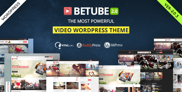 Betube Video WordPress Theme v.3.0.7 Download