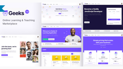 Geeks GPL – Online Learning Marketplace WordPress Theme 1.0.6 Download