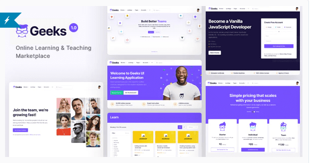 Geeks GPL – Online Learning Marketplace WordPress Theme 1.0.6 Download