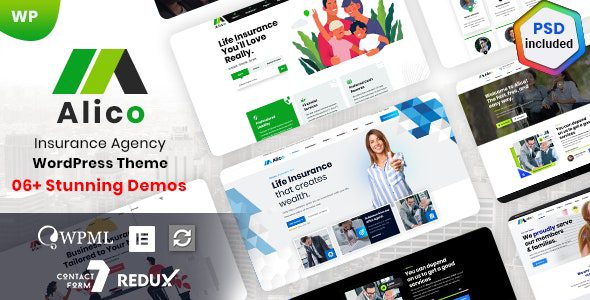 Alico – Insurance WordPress Theme v.1.0.9 Download