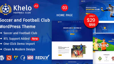 Khelo v2.7.7 WordPress Football Theme Download