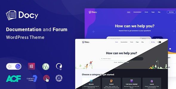 Docy - Documentation and Forum Wordpress Theme Nulled Download