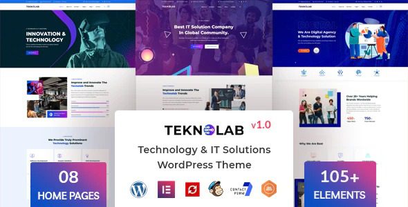 Teknolab v.1.0.3 – Technology & IT Solutions WordPress Theme Download