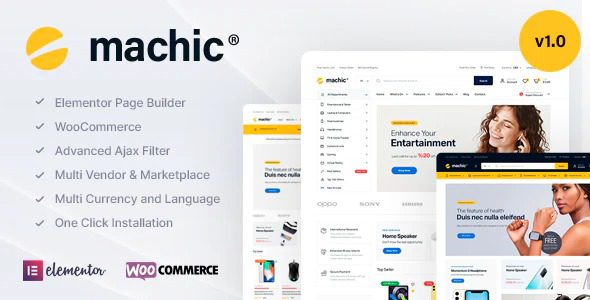 Machic GPL 1.0.3 – Electronics Store WooCommerce Theme Download