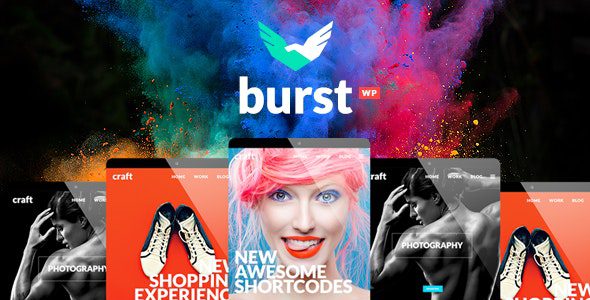 Burst v.3.4 – Bold and Vibrant Design Agency Theme Download