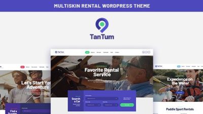 TanTum v1.1.3 Car, Scooter, Boat & Bike Rental Services WordPress Theme Download