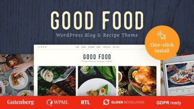 Good Food – Recipe Magazine & Food Blogging Theme v.1.1.4 Download