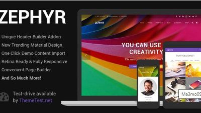 Zephyr GPL v8.4 – Material Design Theme Download
