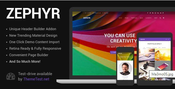 Zephyr GPL v8.4 – Material Design Theme Download