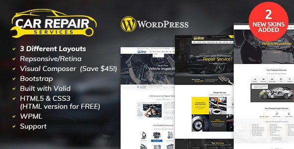 Car Repair Services & Auto Mechanic v4.4 WordPress Theme Download