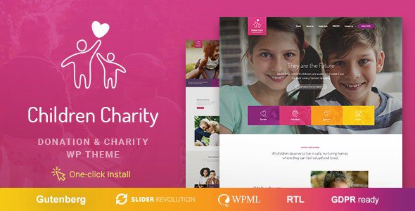 Children Charity – Nonprofit & NGO WordPress Theme with Donations v1.1.5 Download