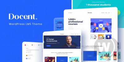 Docent Pro v1.1.0 WordPress LMS Theme for Single Instructor