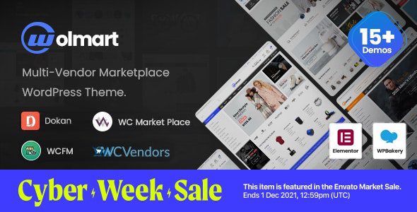 Wolmart | Multi-Vendor Marketplace WooCommerce Theme v1.1.5 Download