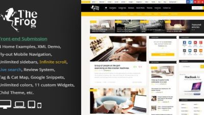 The Frog = Creative News WordPress Theme v.4.1 Download