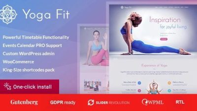 Yoga Fit v1.3.2 – Sports & Fitness WordPress Theme Download