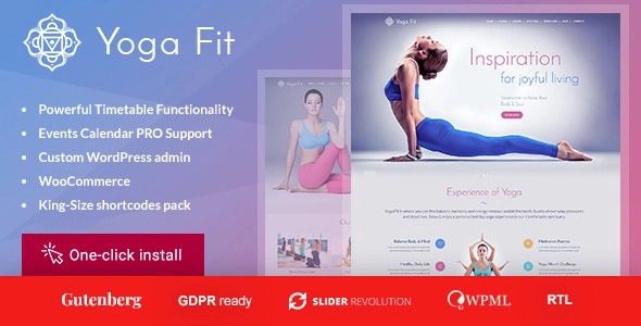 Yoga Fit v1.3.2 – Sports & Fitness WordPress Theme Download