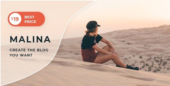 Malina – Personal WordPress Blog Theme v.2.3.5 Download