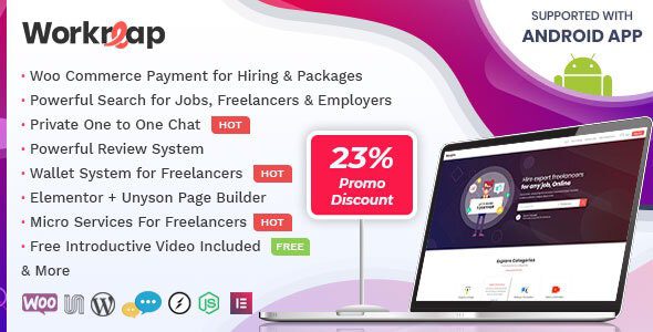 Workreap v.2.3.5 – Freelance Marketplace WordPress Theme Download