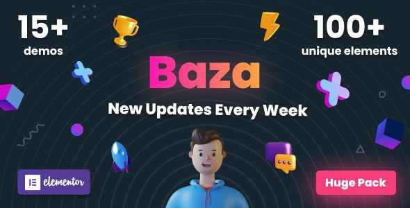 Baza – Creative MultiPurpose WordPress Theme v1.21 Download