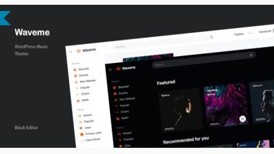 Waveme v6.0 – Music Platform WordPress Theme