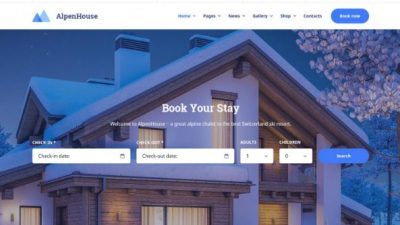 Alpenhouse v1.3.4 – WordPress theme for hotel booking Download