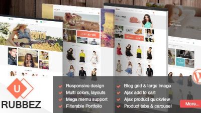 Rubbez – WooCommerce & Corporate WordPress Theme v1.8.5 Download