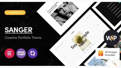 Sanger – Personal Portfolio for Creatives Theme 1.2.0 Download