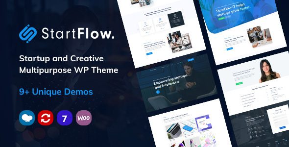 Start Flow v1.15 – Startup and Creative Multipurpose WordPress Theme Download