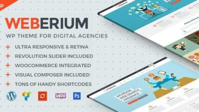 Weberium Responsive WP Theme Tailored for Digital AgenciesDownload