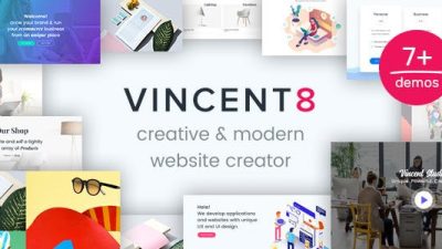 Vincent Eight Responsive Multipurpose WordPress Theme v.1.14 Download