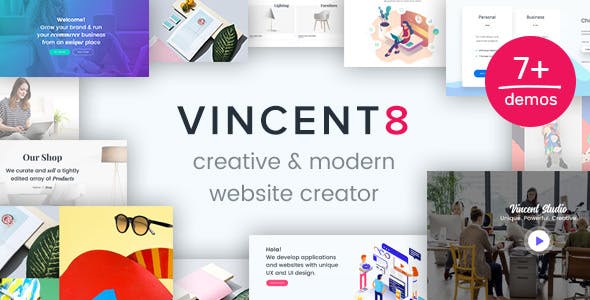 Vincent Eight Responsive Multipurpose WordPress Theme v.1.14 Download