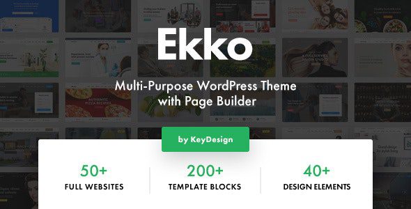 Ekko – Multi-Purpose WordPress Theme with Page Builder v3.1 Download