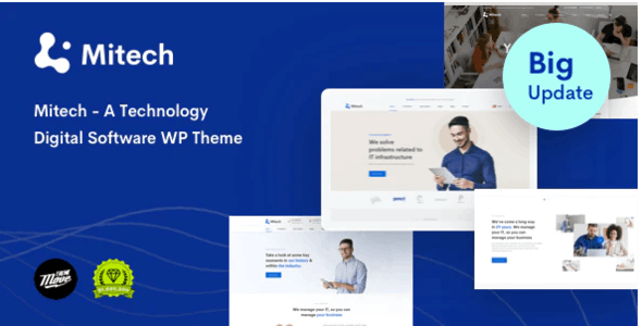 Mitech – Technology IT Solutions & Services WordPress Theme v1.6.7 Download