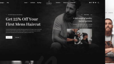 Ceres v1.2.1- special theme for barbershops and tattoo salons Downloads