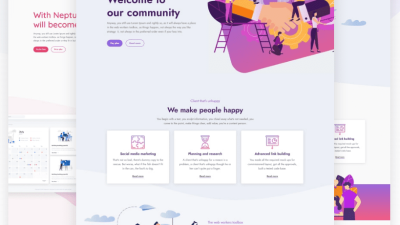 Neptune v.1.2.1 – Powerful Theme For Applications And SAAS Websites Download